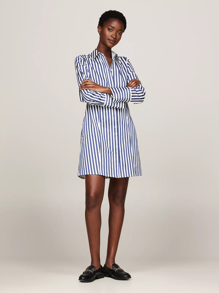 Tommy Hilfiger Banker Stripe Mini Shirtdress