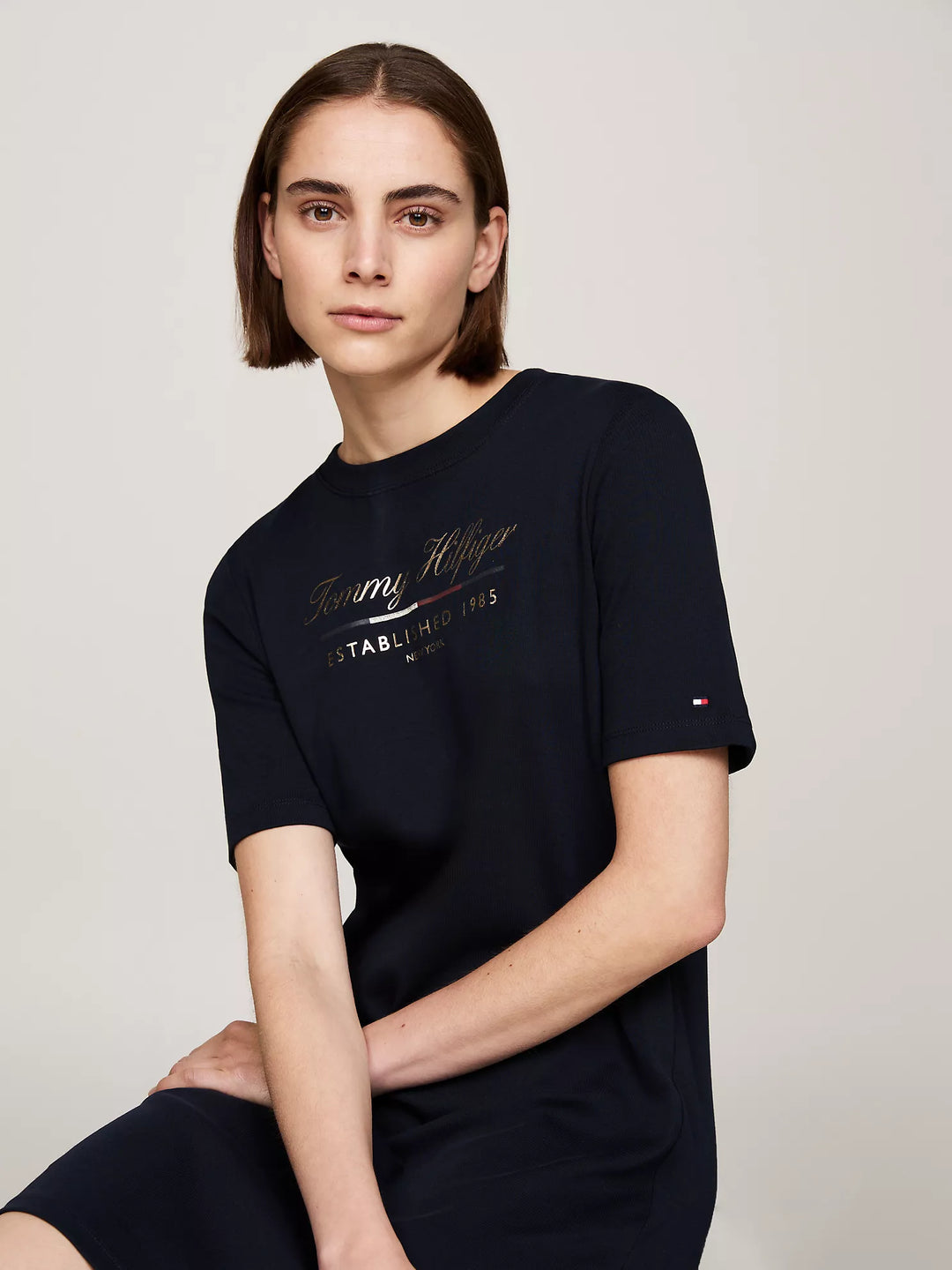 Tommy Hilfiger Script Logo T-Shirt Dress
