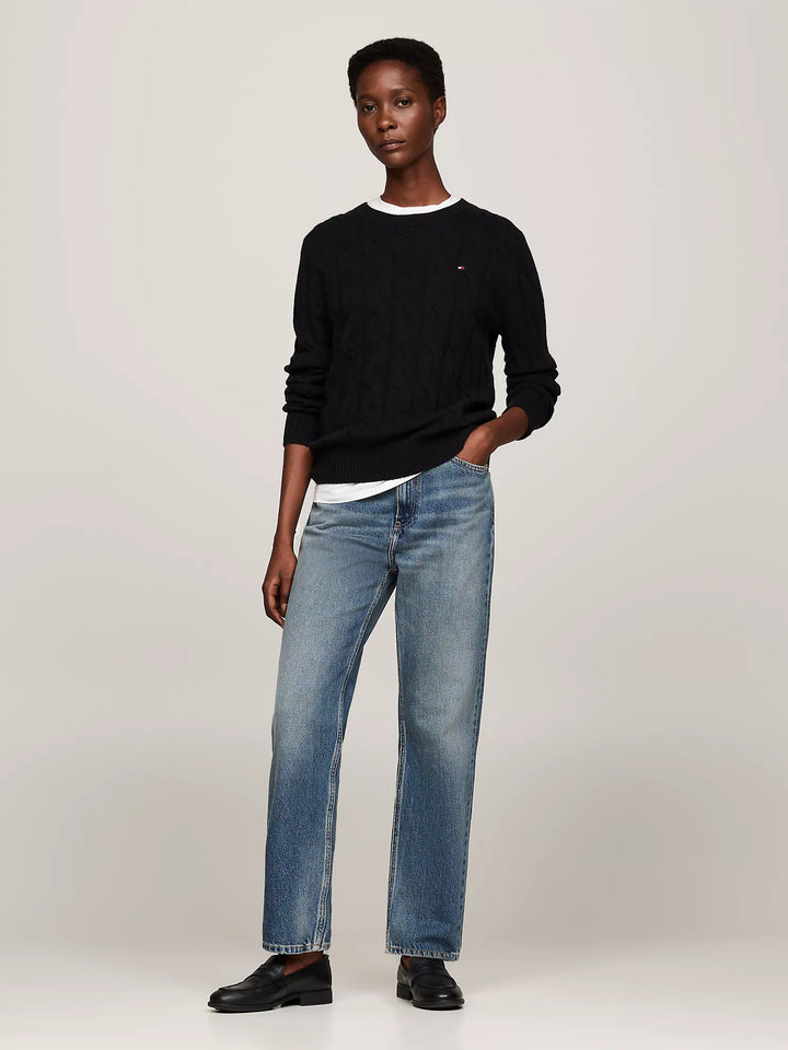 Tommy Hilfiger Wool Cable Knit Sweater