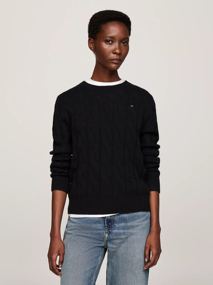 Tommy Hilfiger Wool Cable Knit Sweater