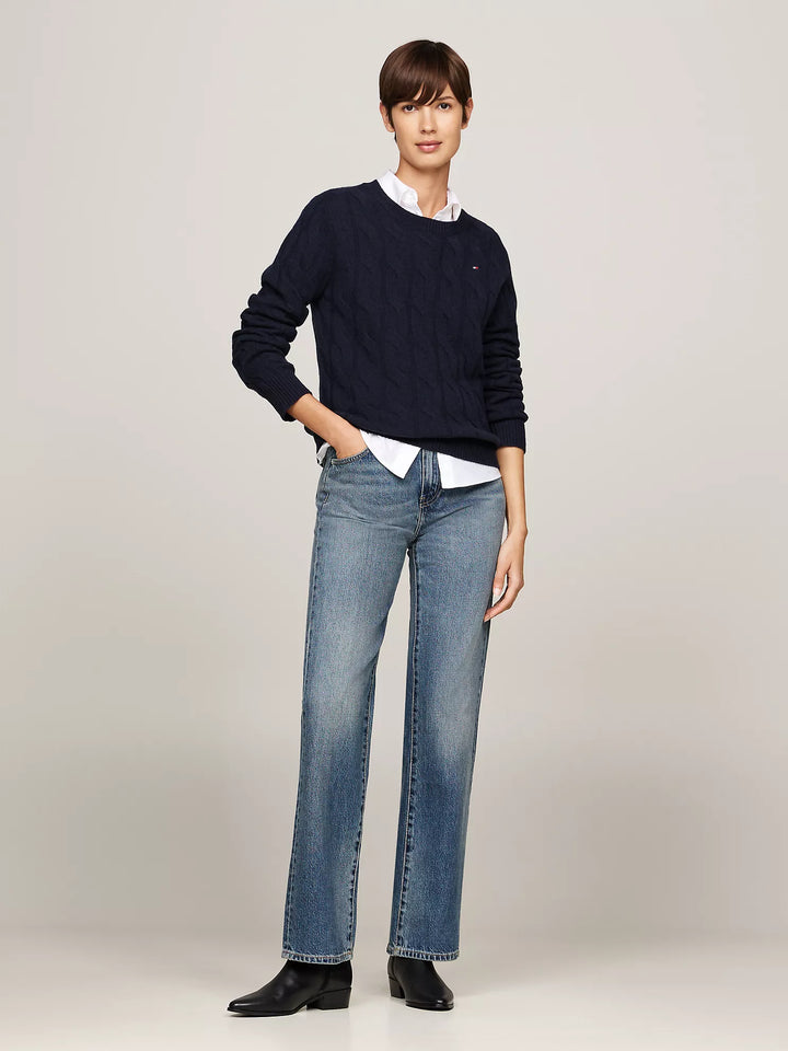 Tommy Hilfiger Wool Cable Knit Sweater