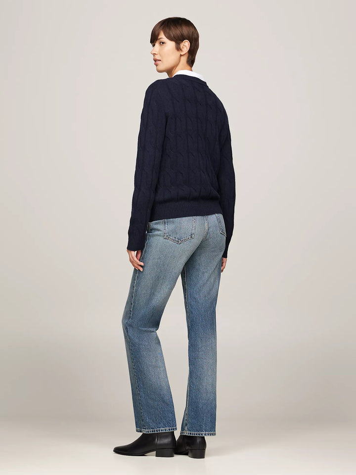 Tommy Hilfiger Wool Cable Knit Sweater