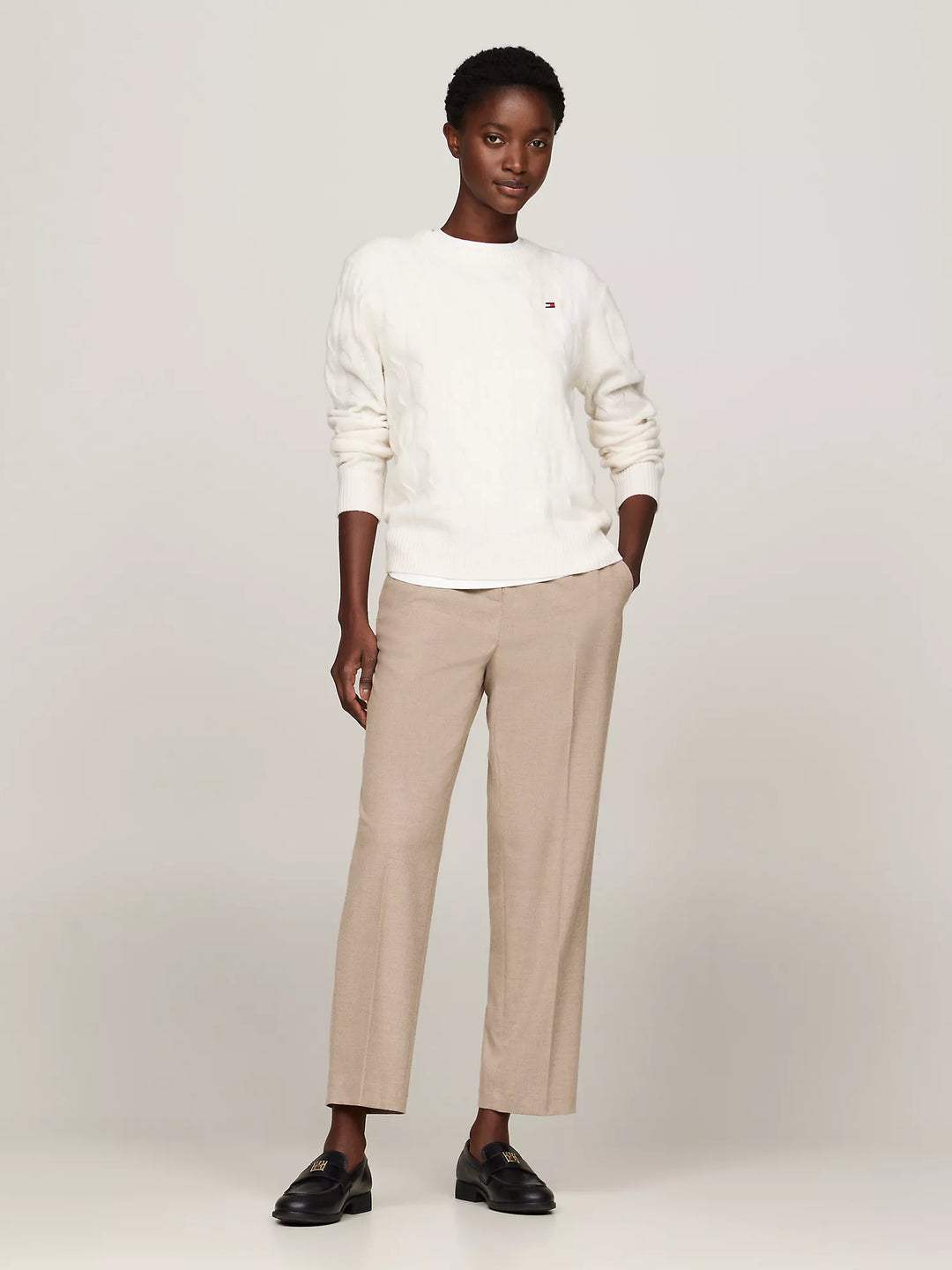 Tommy Hilfiger Wool Cable Knit Sweater