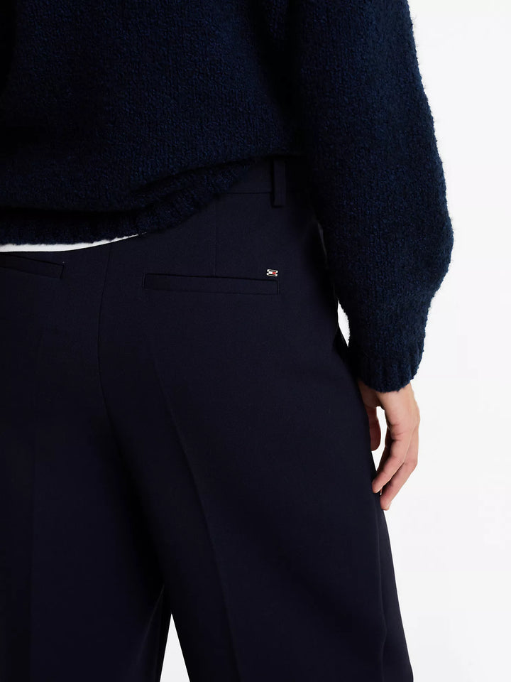 Tommy Hilfiger Double-Knit Relaxed Straight-Leg Pant