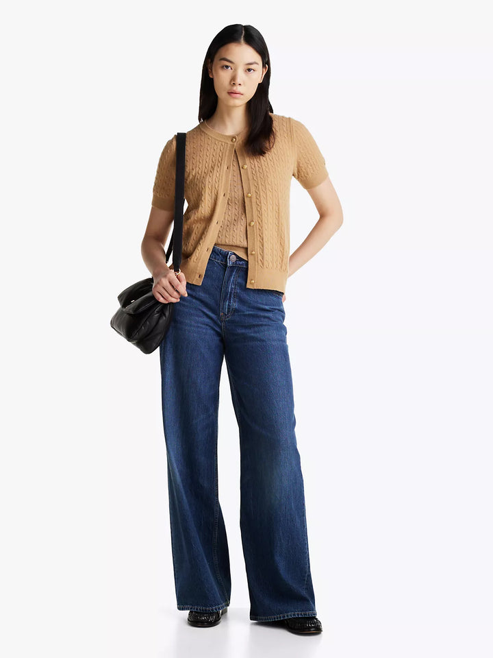 Tommy Hilfiger Mini Cable Knit Wool-Blend Cardigan
