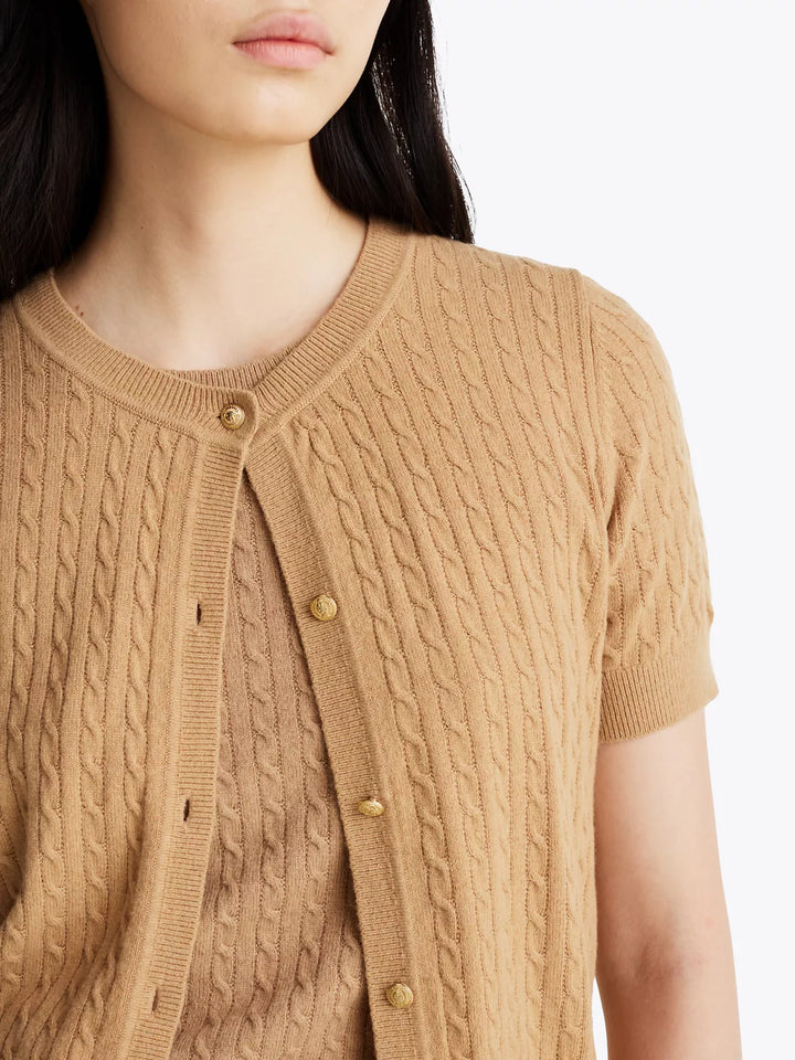 Tommy Hilfiger Mini Cable Knit Wool-Blend Cardigan
