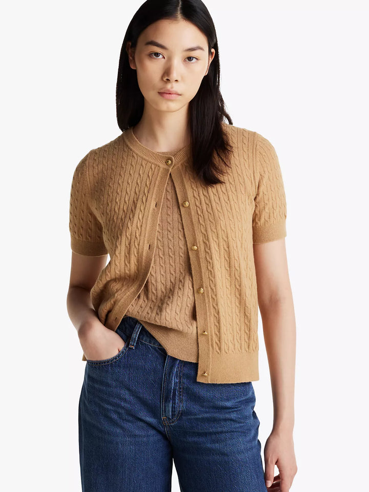 Tommy Hilfiger Mini Cable Knit Wool-Blend Cardigan