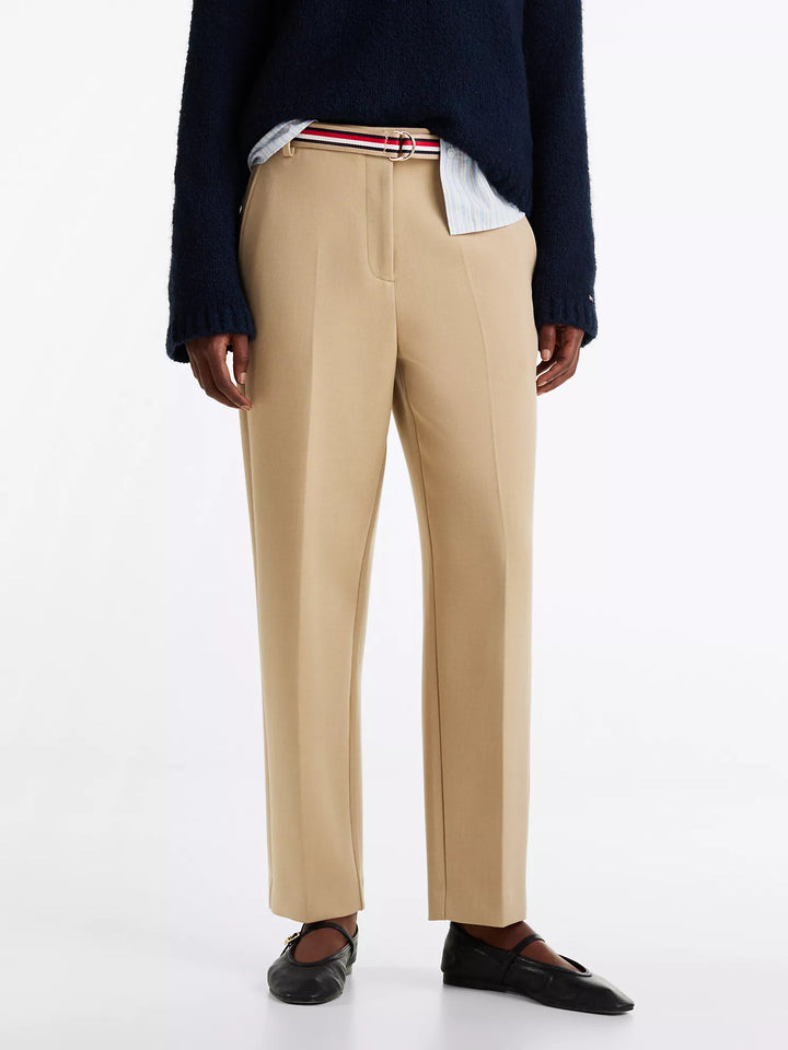 Tommy Hilfiger Double-Knit Slim Straight-Leg Pant