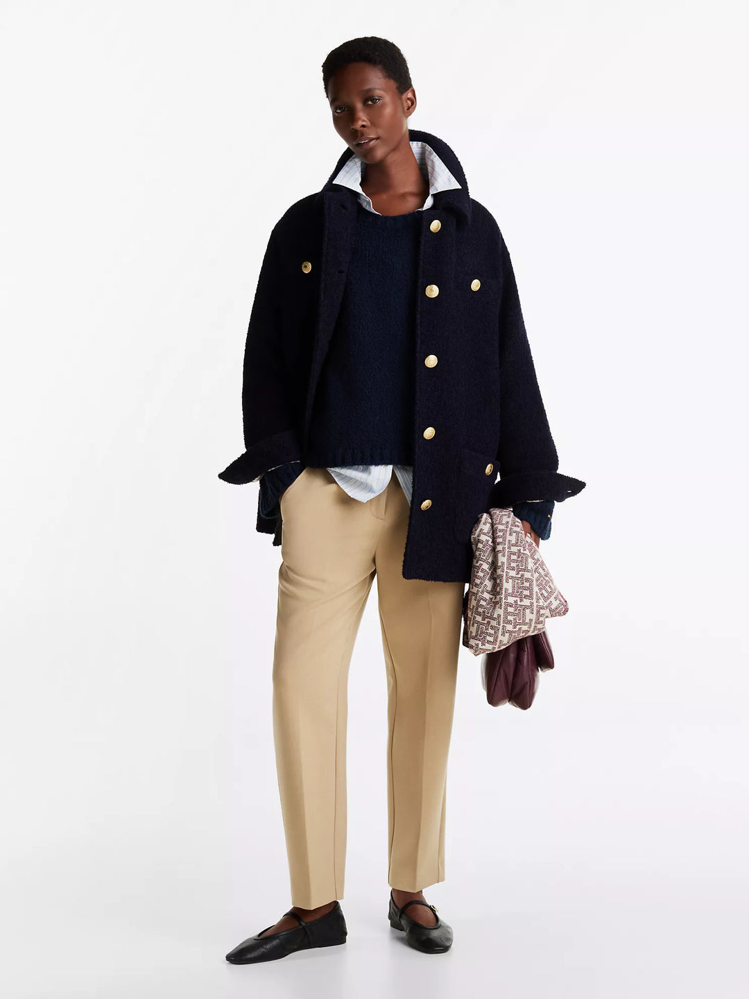 Tommy Hilfiger Double-Knit Slim Straight-Leg Pant