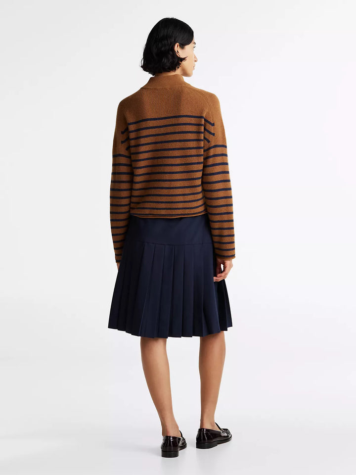 Tommy Hilfiger Gold-Tone Button Polo Sweater