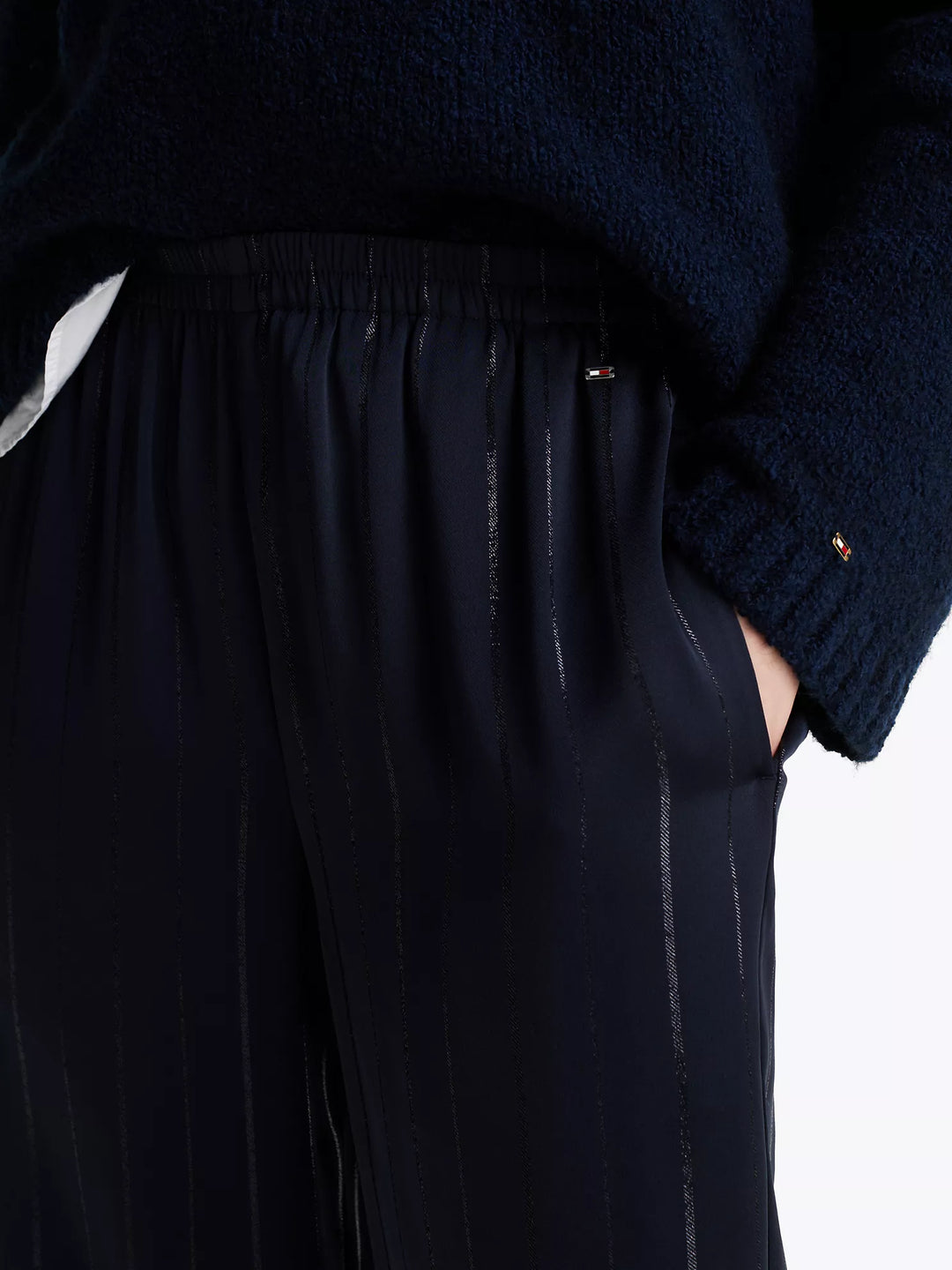 Tommy Hilfiger Metallic Stripe Pull-On Pant