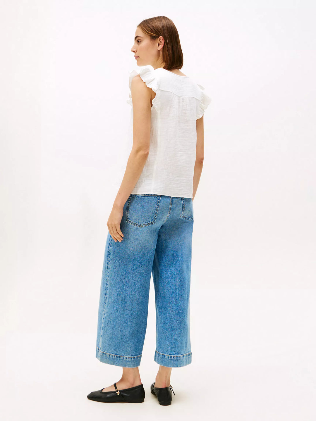 Tommy Hilfiger Muslin Flutter-Sleeve Top