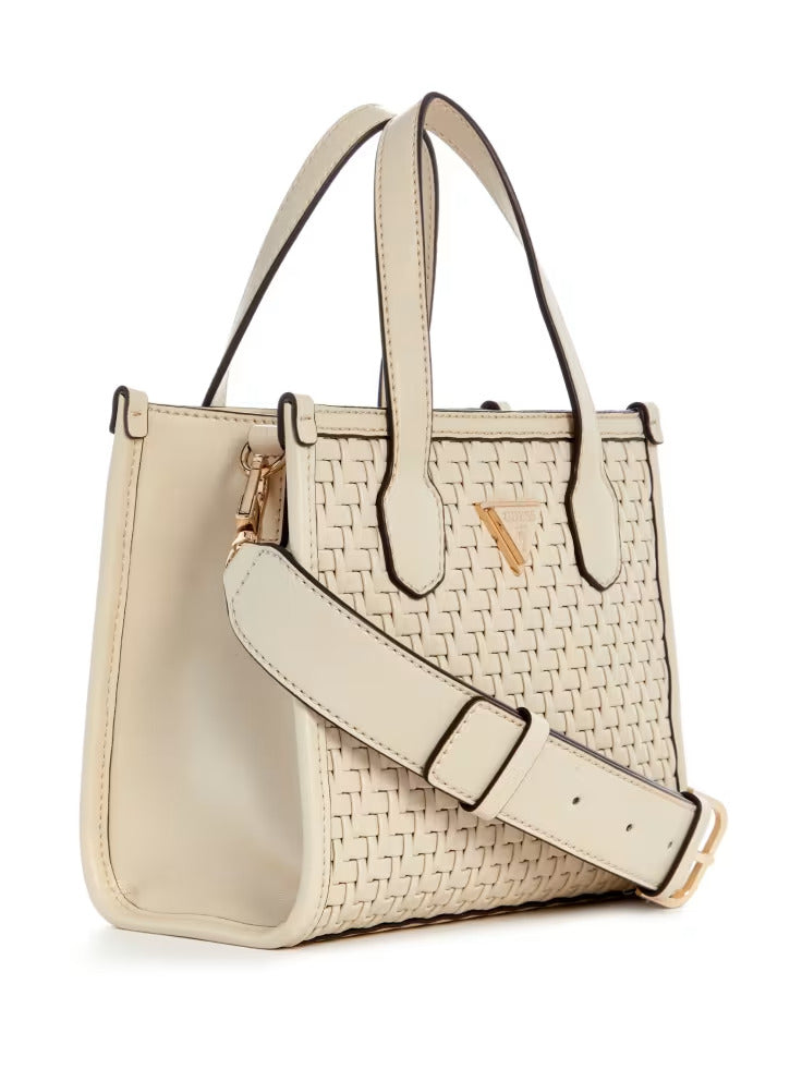 Guess Silvana Woven Mini Tote