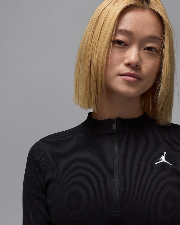 NIKE Jordan Women's 1/2-Zip Long-Sleeve Knit Dress