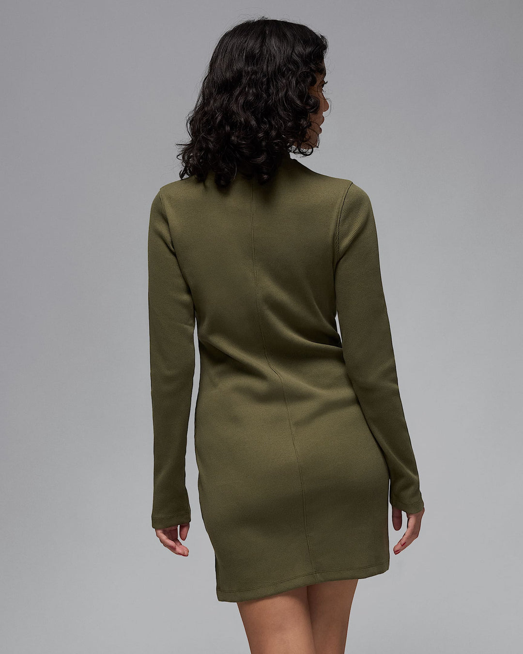 NIKE Jordan Women's 1/2-Zip Long-Sleeve Knit Dress