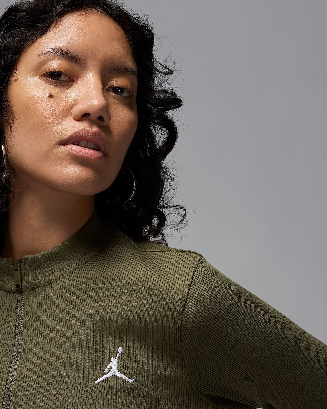 NIKE Jordan Women's 1/2-Zip Long-Sleeve Knit Dress