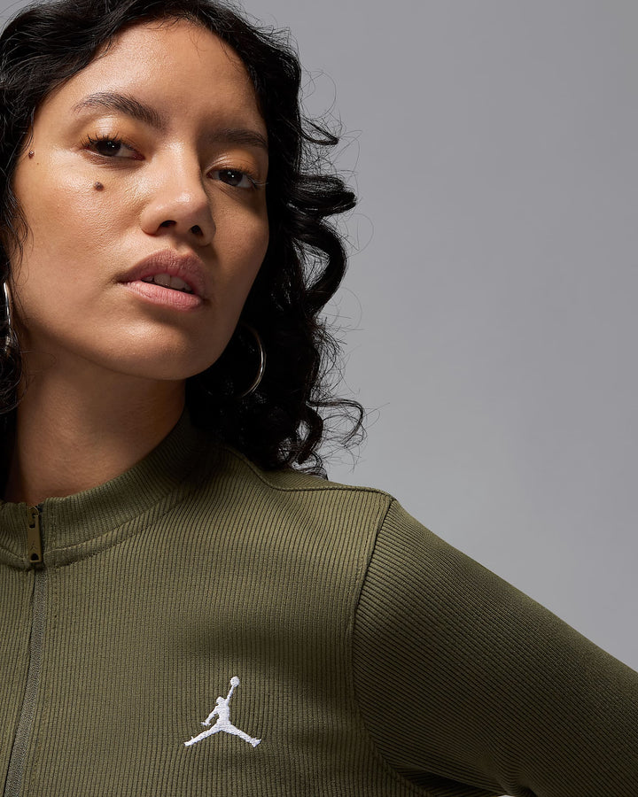 NIKE Jordan Women's 1/2-Zip Long-Sleeve Knit Dress
