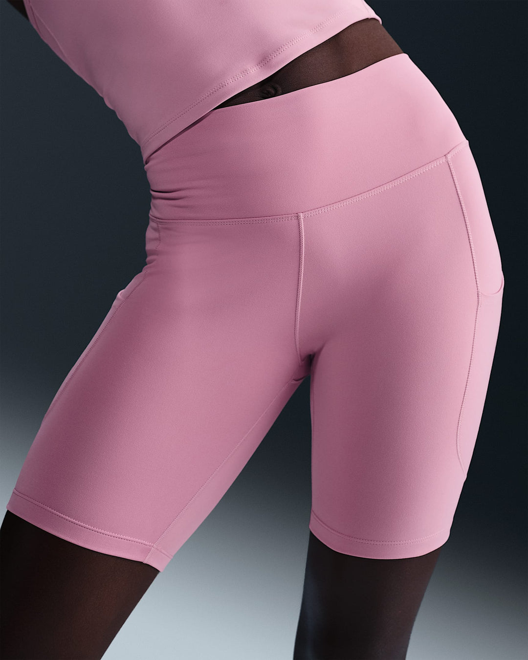 Nike One Women's High-Waisted 8" Biker Shorts with Pockets