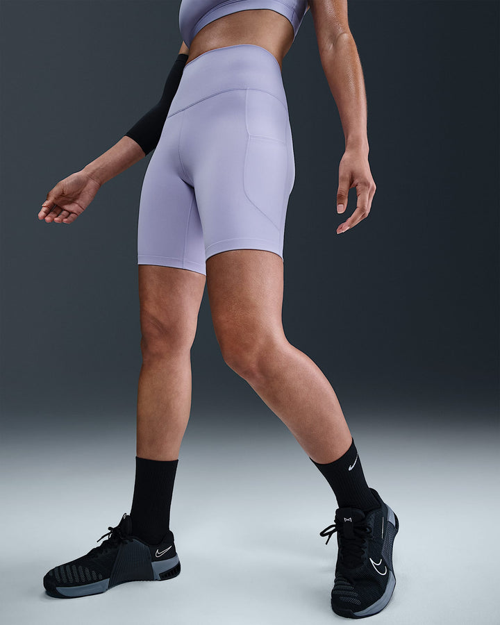 Nike One Women's High-Waisted 8" Biker Shorts with Pockets