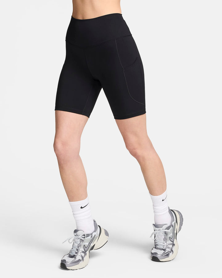 Nike One Women's High-Waisted 8" Biker Shorts with Pockets