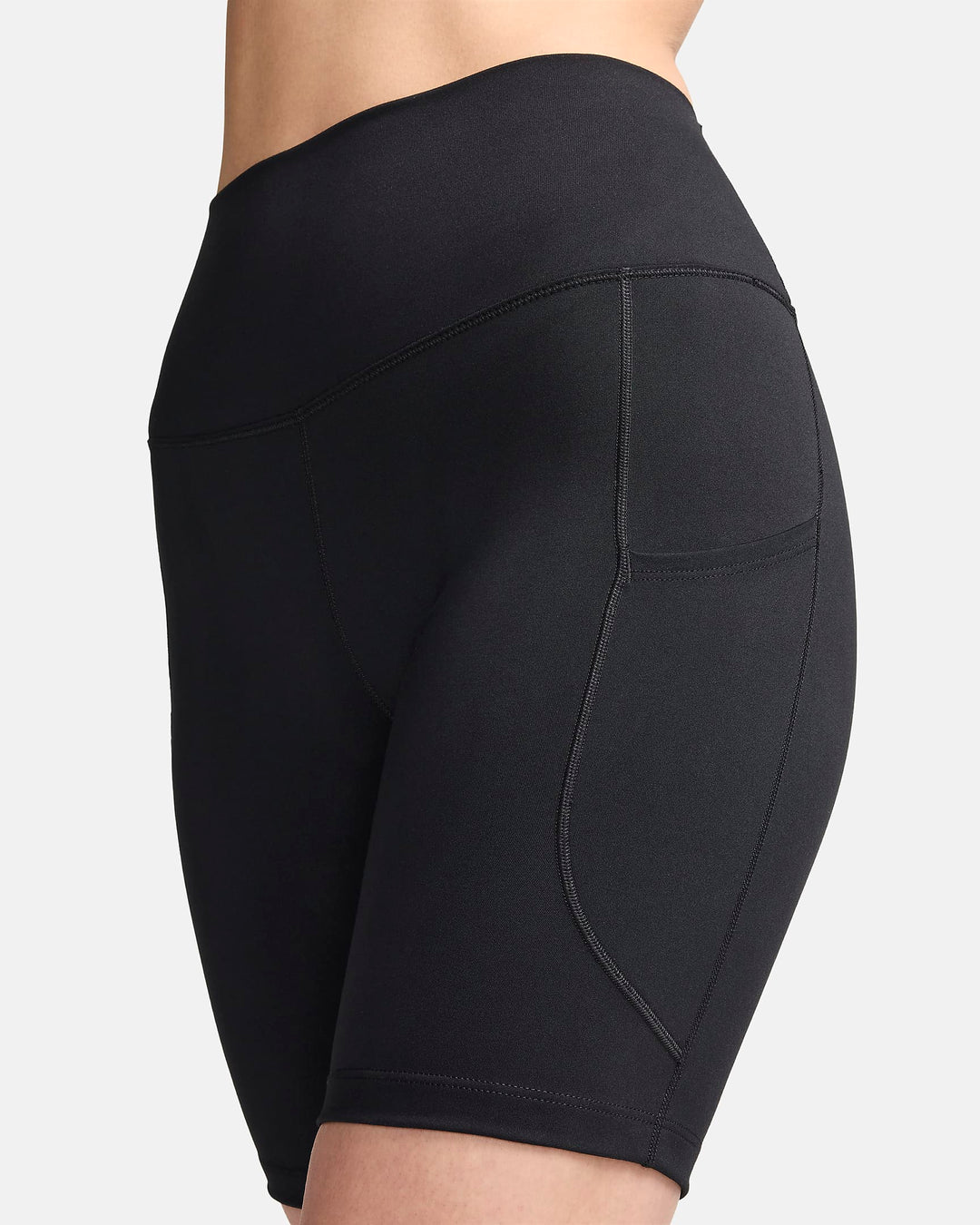 Nike One Women's High-Waisted 8" Biker Shorts with Pockets