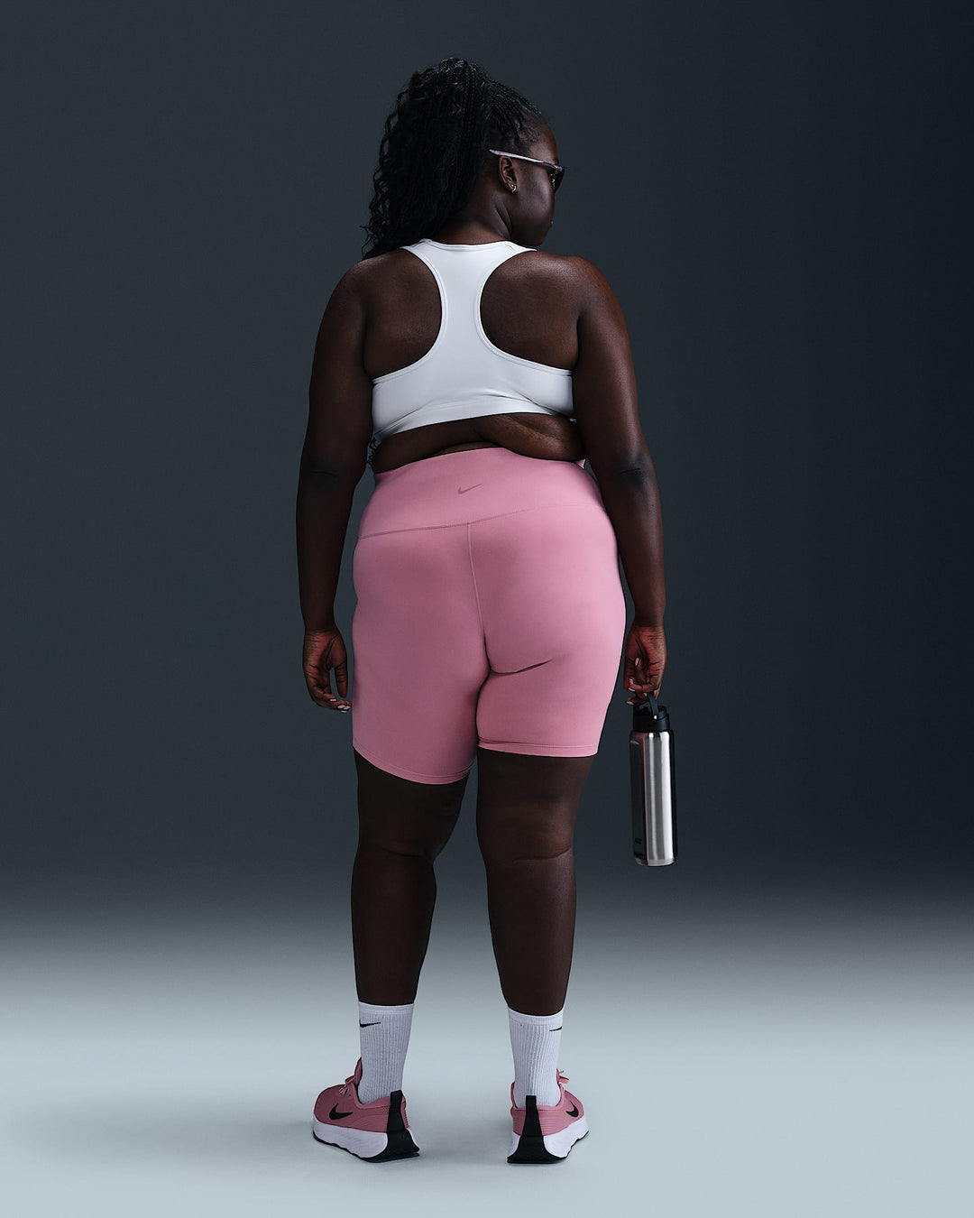 Nike One Women's High-Waisted 8" Biker Shorts with Pockets (Plus Size)