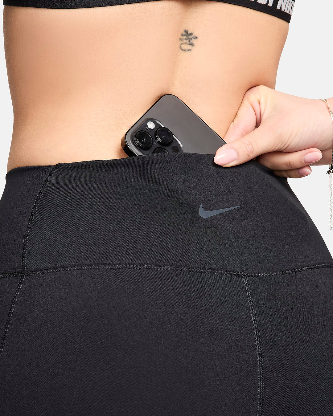 Nike One Women's High-Waisted 8" Biker Shorts with Pockets
