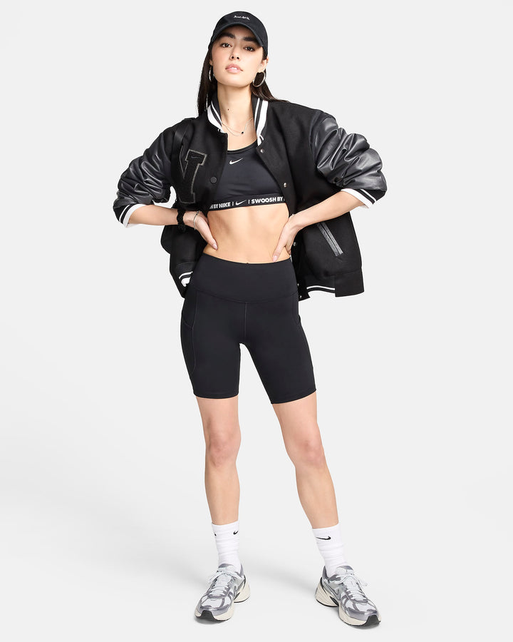 Nike One Women's High-Waisted 8" Biker Shorts with Pockets