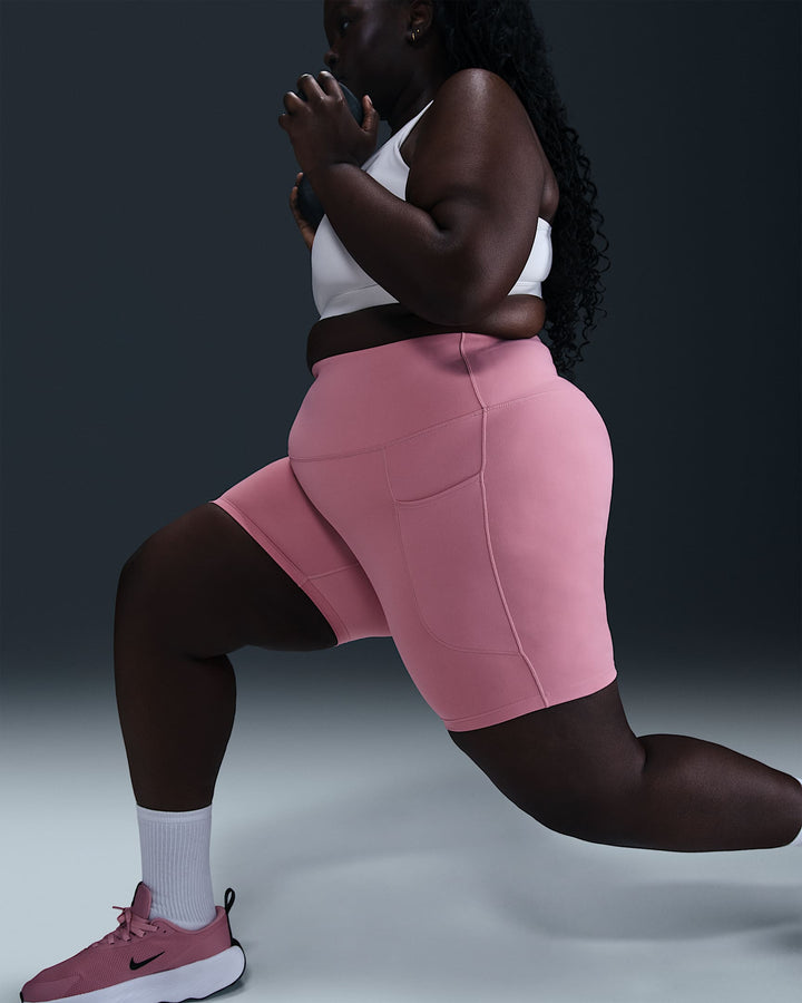 Nike One Women's High-Waisted 8" Biker Shorts with Pockets (Plus Size)