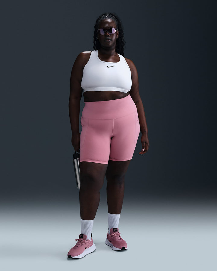 Nike One Women's High-Waisted 8" Biker Shorts with Pockets (Plus Size)