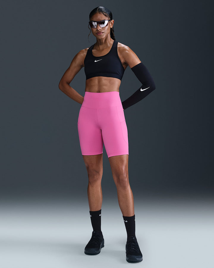 Nike One Women's High-Waisted 8" Biker Shorts with Pockets