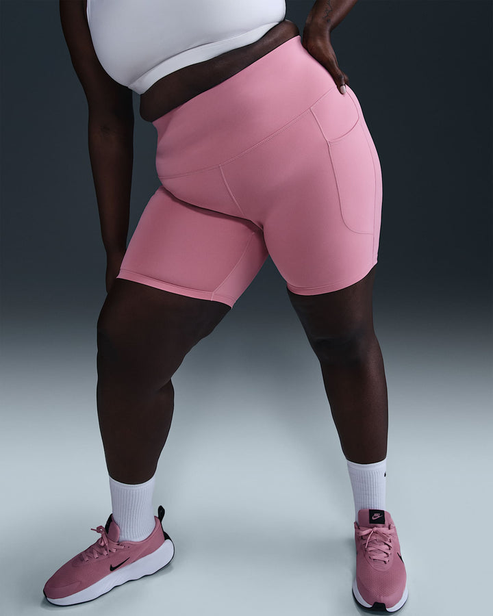 Nike One Women's High-Waisted 8" Biker Shorts with Pockets (Plus Size)