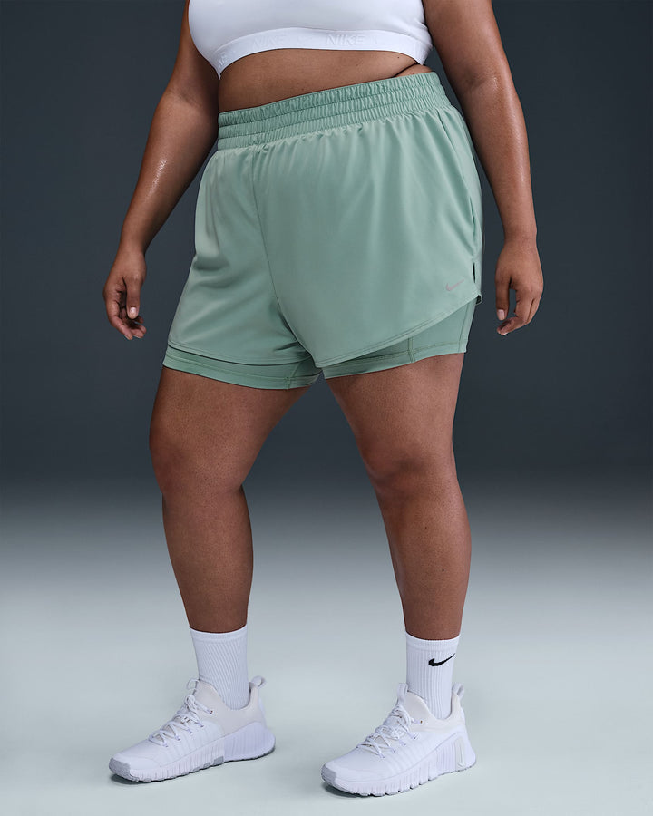 Nike Dri-FIT One Women's High-Waisted 3" 2-in-1 Shorts (Plus Size)