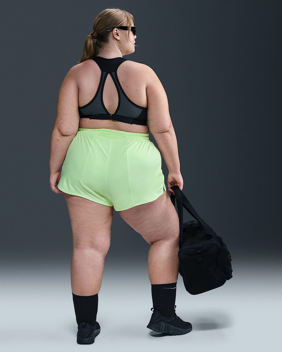 Nike Dri-FIT One Women's High-Waisted 3" 2-in-1 Shorts (Plus Size)