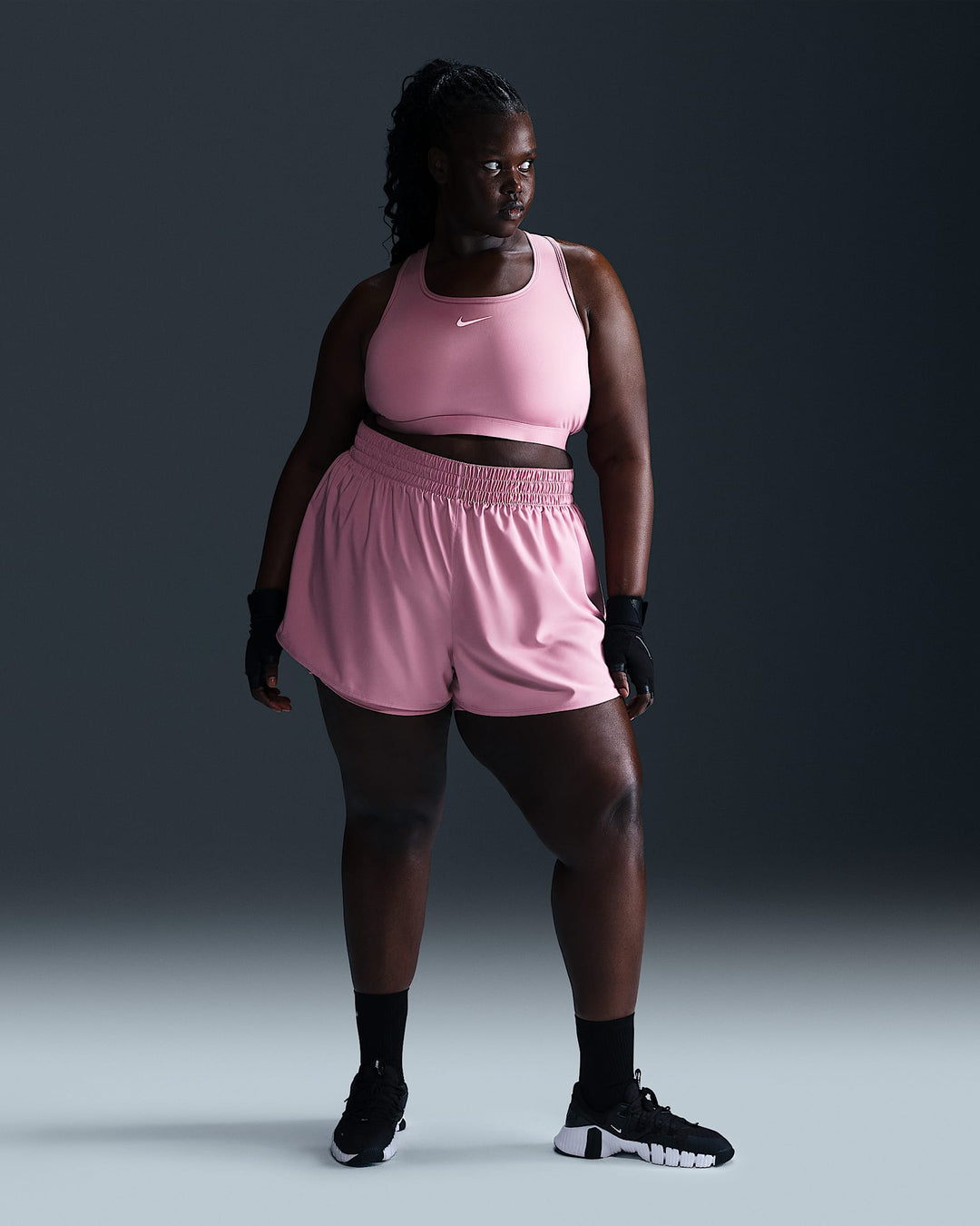 Nike Dri-FIT One Women's High-Waisted 3" 2-in-1 Shorts (Plus Size)