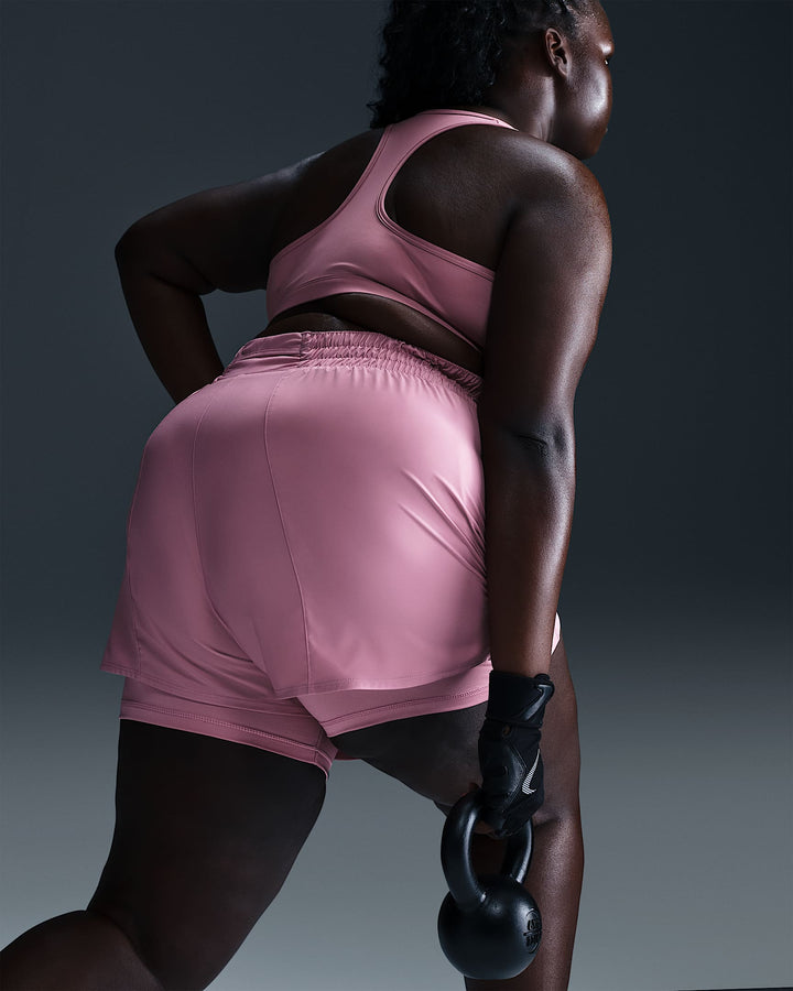 Nike Dri-FIT One Women's High-Waisted 3" 2-in-1 Shorts (Plus Size)