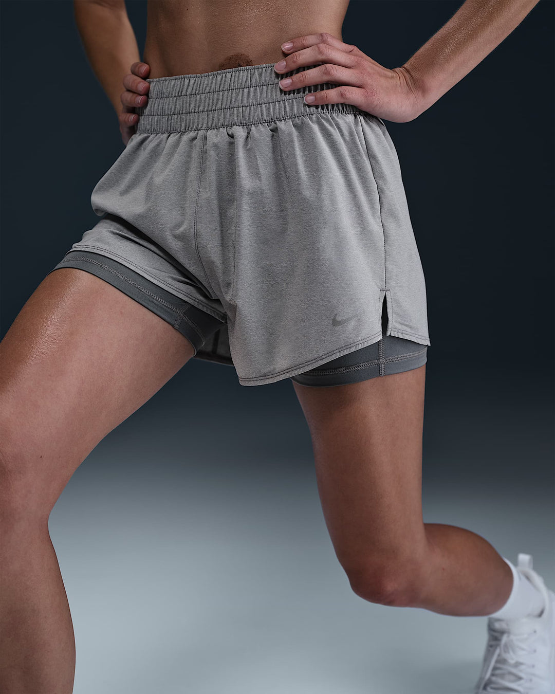 Nike One Women's Dri-FIT High-Waisted 3" 2-in-1 Shorts
