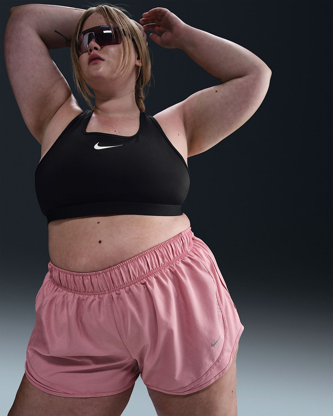 Nike Tempo Women's Dri-FIT Mid-Rise 3" Brief-Lined Running Shorts (Plus Size)