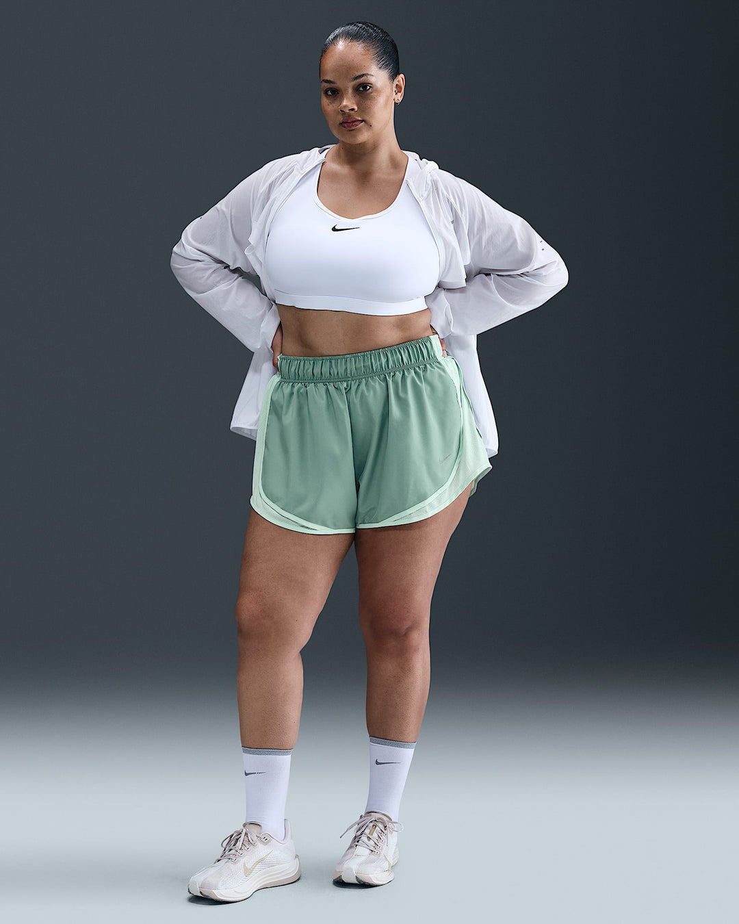 Nike Tempo Women's Dri-FIT Mid-Rise 3" Brief-Lined Running Shorts (Plus Size)