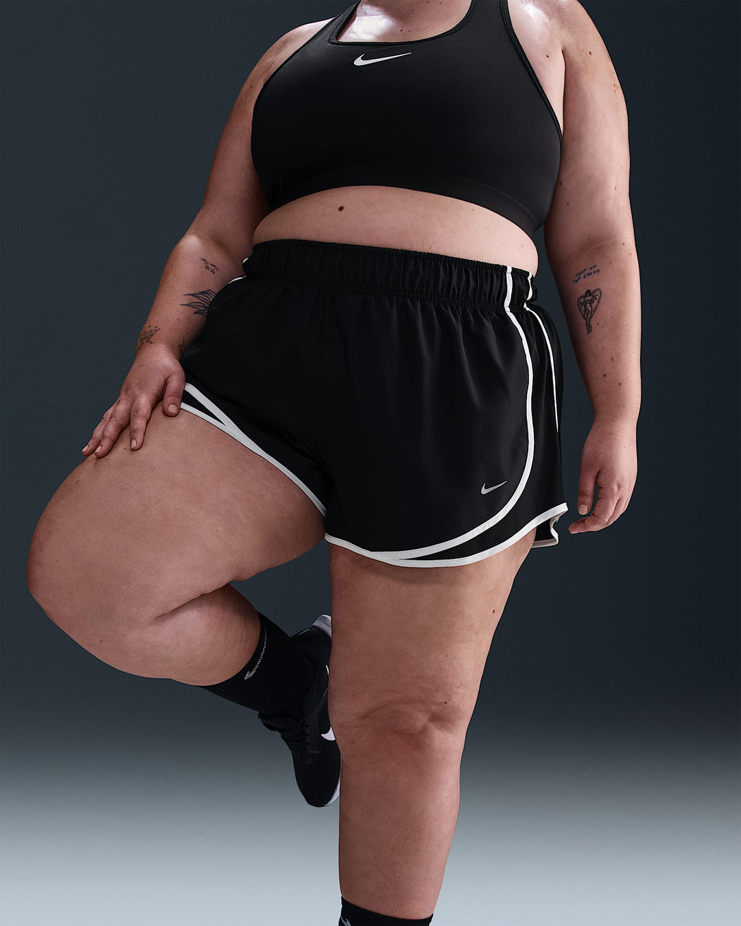 Nike Tempo Women's Dri-FIT Mid-Rise 3" Brief-Lined Running Shorts (Plus Size)