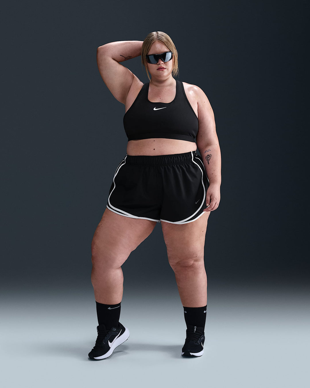 Nike Tempo Women's Dri-FIT Mid-Rise 3" Brief-Lined Running Shorts (Plus Size)