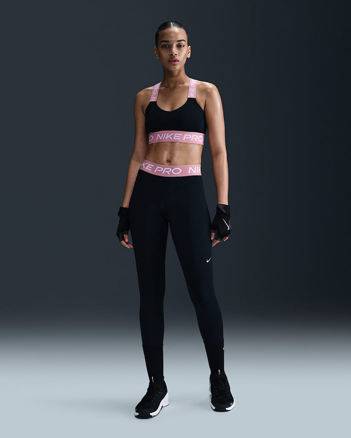 Nike Pro Women's Mid-Rise Mesh-Paneled Leggings