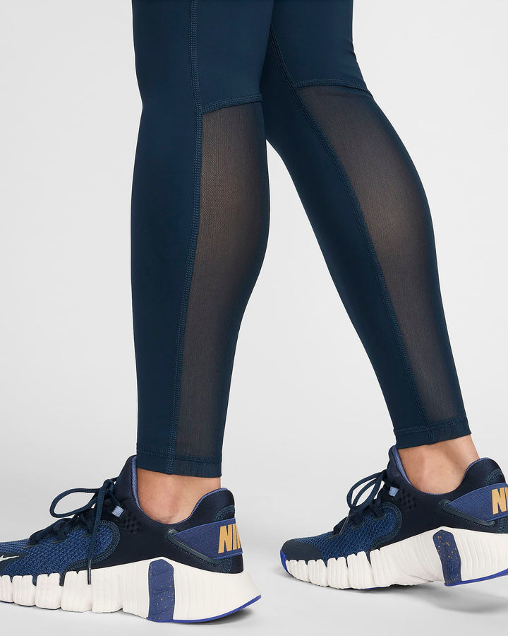 Nike Pro Women's Mid-Rise Mesh-Paneled Leggings
