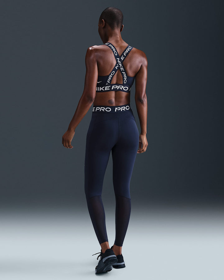 Nike Pro Women's Mid-Rise Mesh-Paneled Leggings