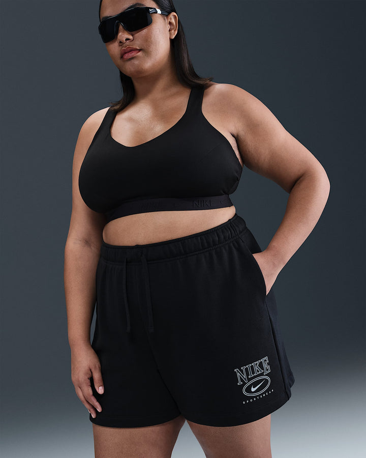 Nike Sportswear Club Fleece Women's Mid-Rise 4" Graphic Shorts (Plus Size)