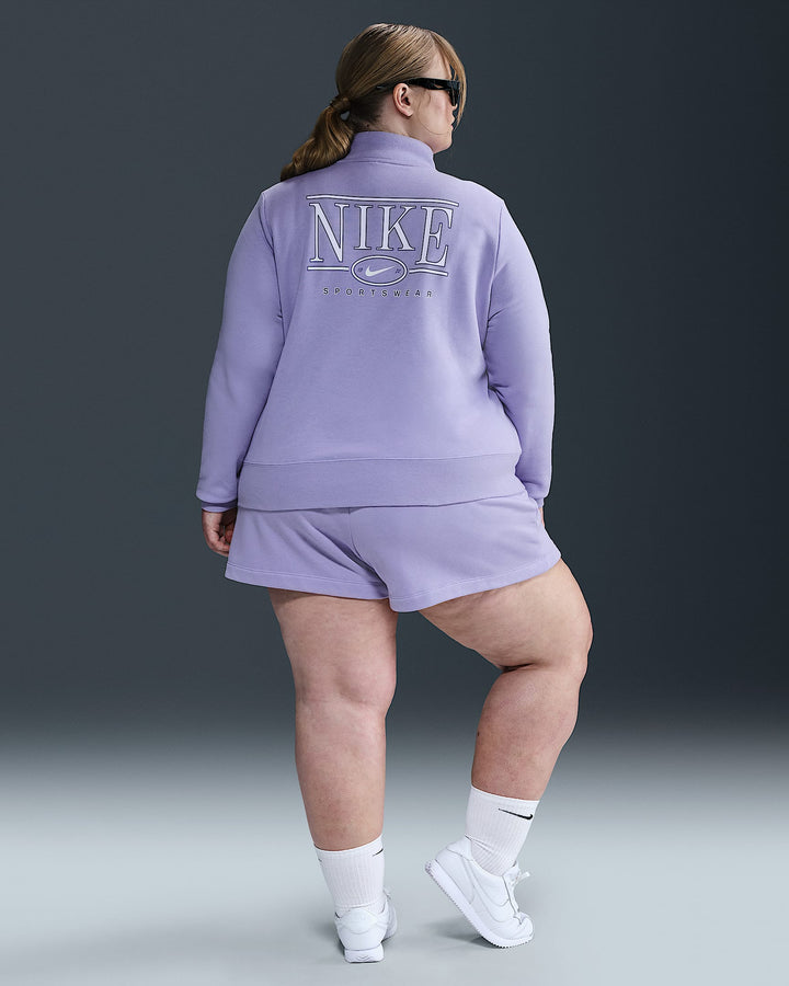 Nike Sportswear Club Fleece Women's Mid-Rise 4" Graphic Shorts (Plus Size)