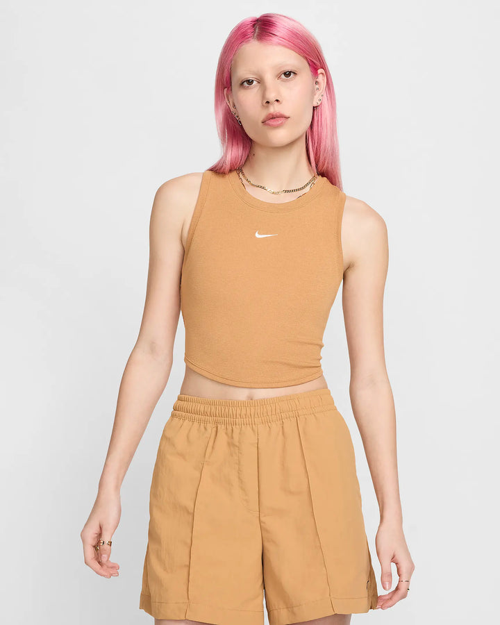 Nike Women's Tight Cropped Mini-Rib Tank Top