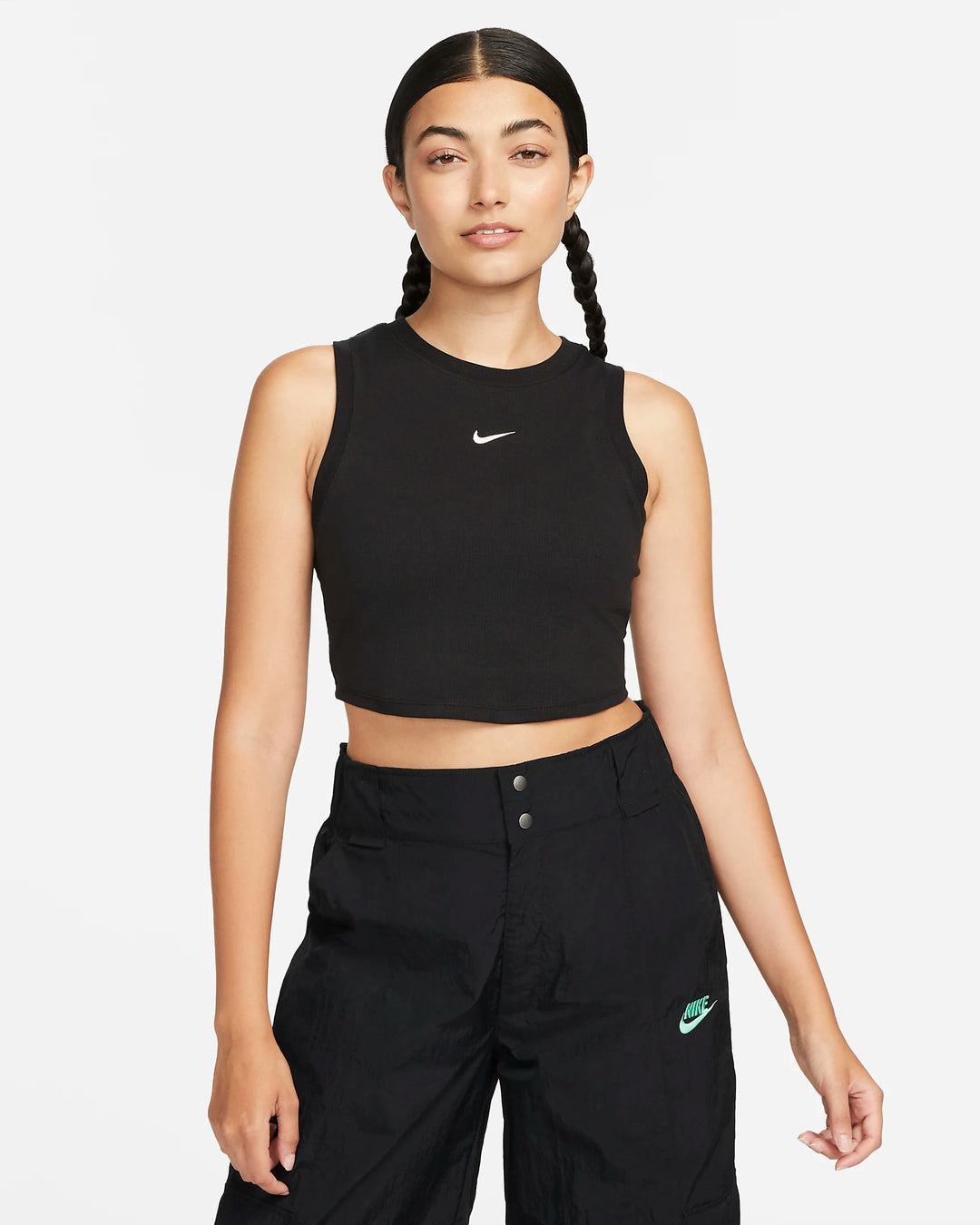 Nike Women's Tight Cropped Mini-Rib Tank Top
