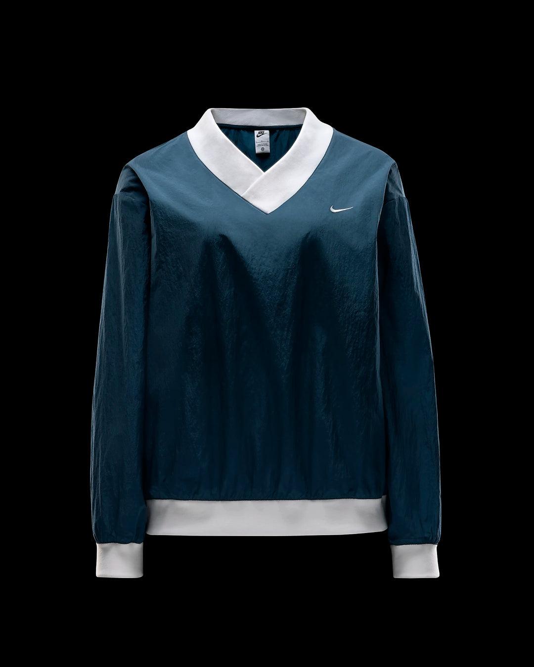 Nike Women's Loose UV Woven Long-Sleeve V-Neck Top