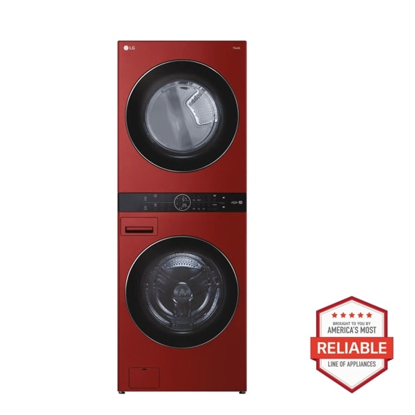LG WKGX201HRA Single Unit Front Load LG WashTower™ with Center Control™ 4.5 cu. ft. Washer and 7.4 cu. ft. Gas Dryer